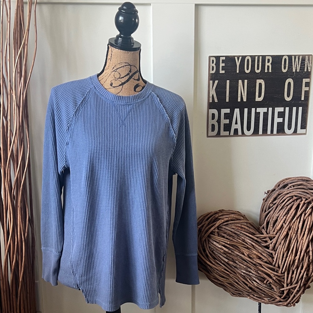 Terra & Sky Women's Long Sleeve Top - Blue
